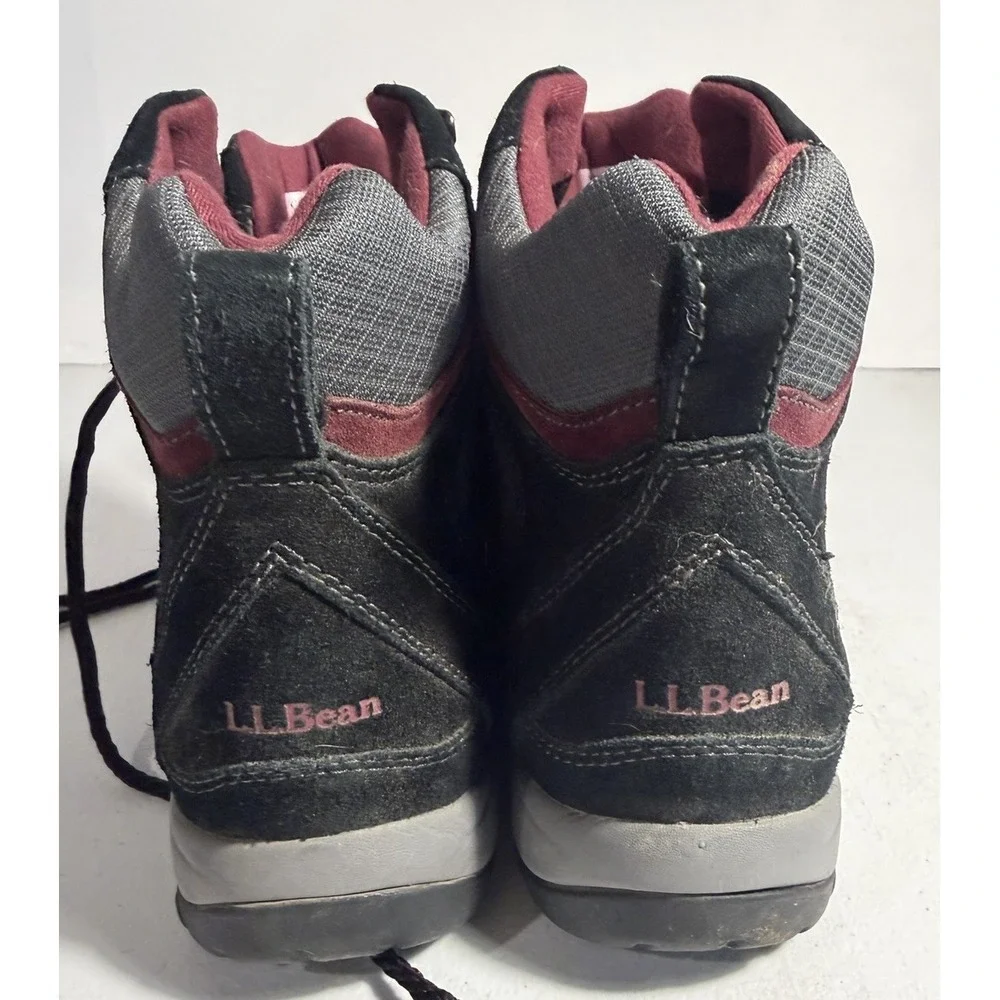 LL Bean Womens 10 Waterproof Insulated Hiking Boots PrimaLoft 200g Black 296491